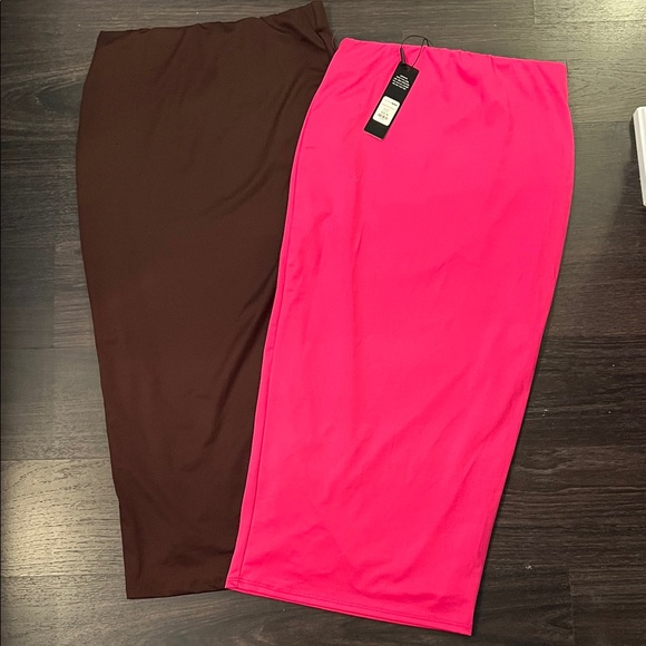 Dresses & Skirts - Fashionova Pink and Brown Women's Skirt Set